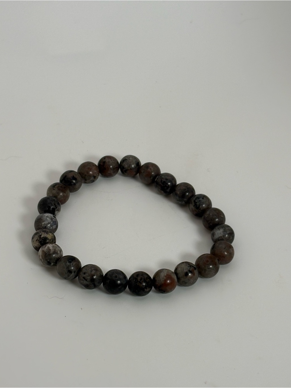 New Yooperlite Gemstone Beaded Stretch Bracelet | Natural Stone